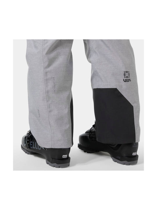 Spodnie narciarskie damskie HELLY HANSEN W POWDERQUEEN BIB 2.0 PANT szare

