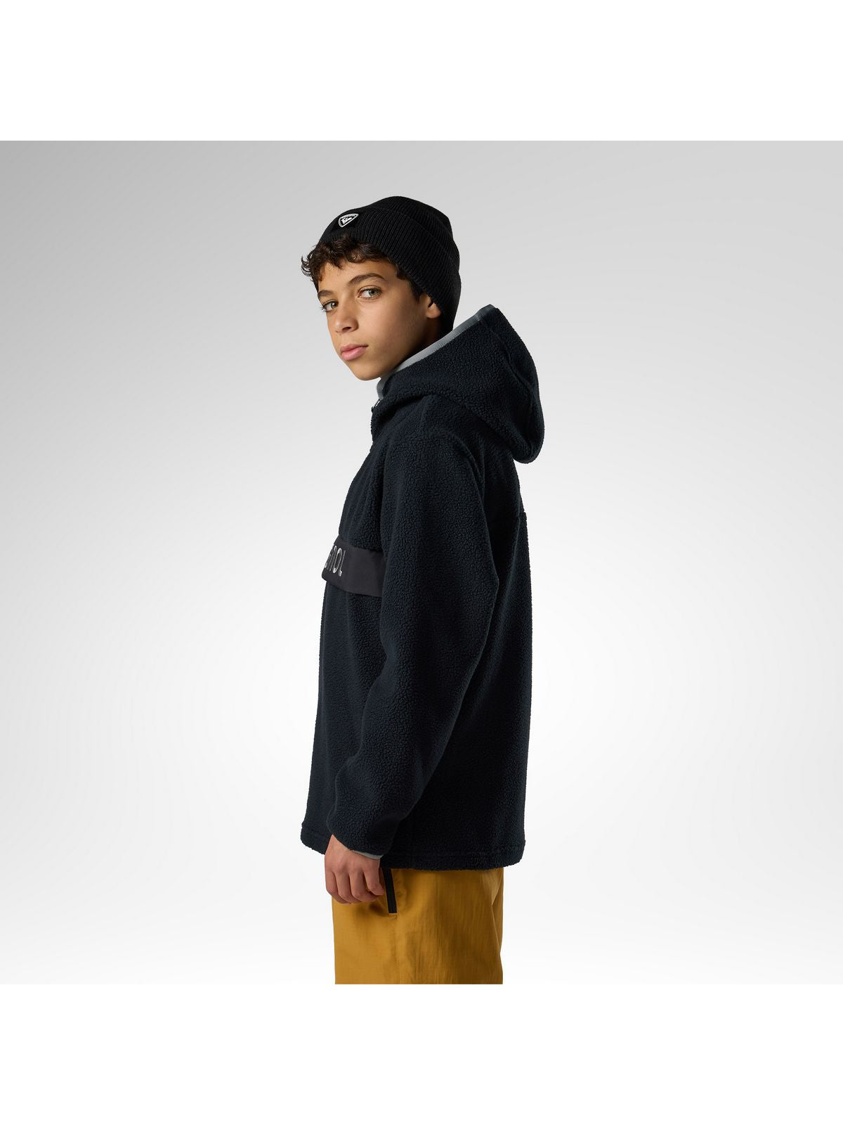 Bluza juniorska ROSSIGNOL Jr Alltrack Anorak Fleece czarna