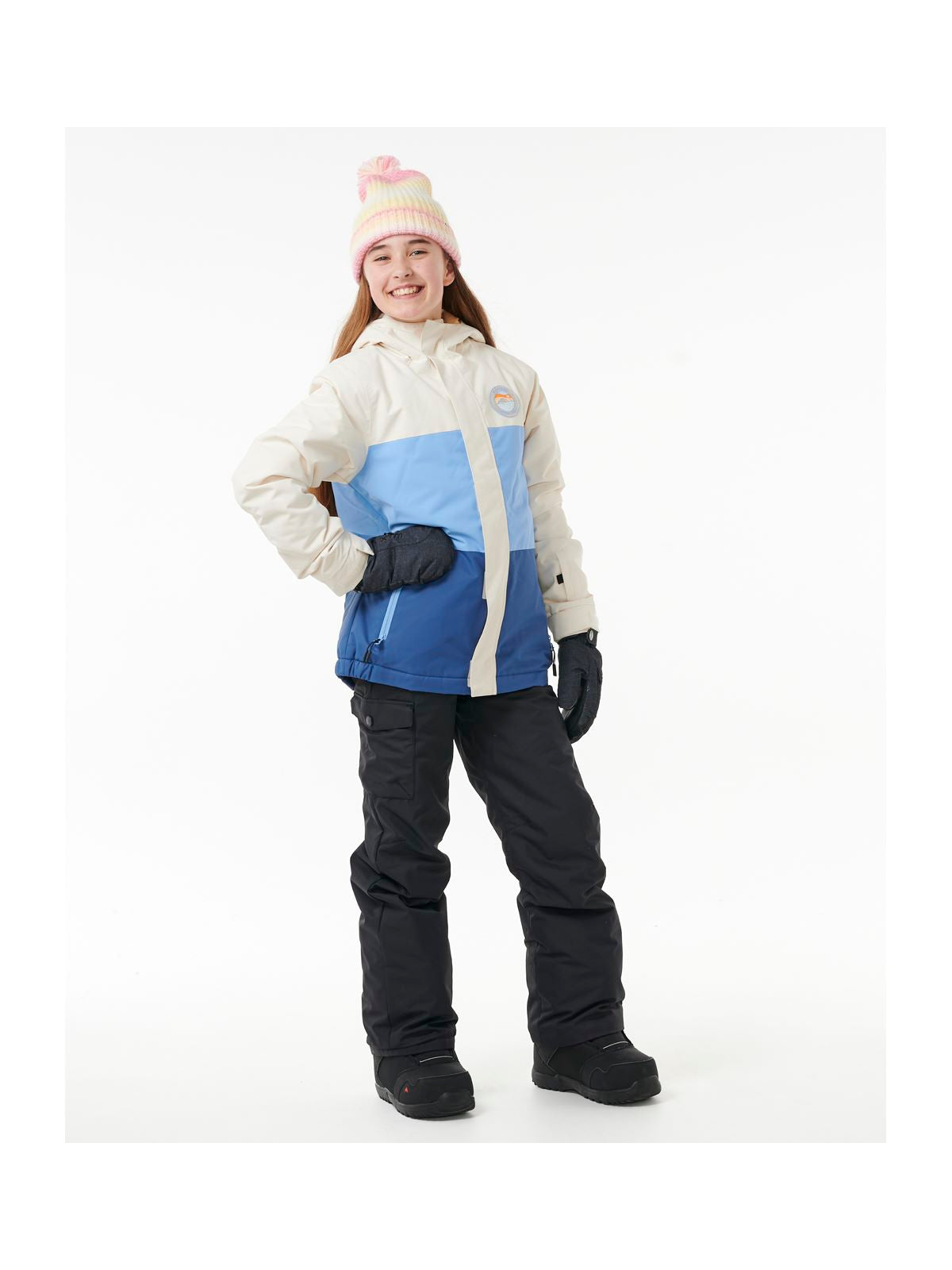 Kurtka narciarska dziewczęca RIP CURL Anti Series Olly 10K Jkt Kids niebieski - Adventure Sports