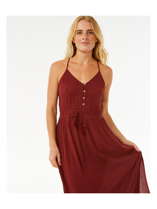 Sukienka RIP CURL Classic Surf Maxi Dress brązowy - Adventure Sports
