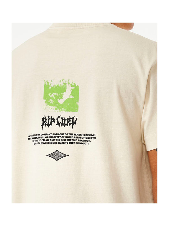 Koszulka RIP CURL Qsp Metal Core Tee biały - XS - Adventure Sports
