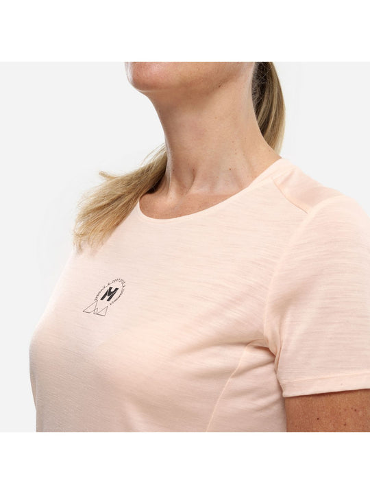 Koszulka damska MILLET Ubic Wool Ts Ss W jasny róż
