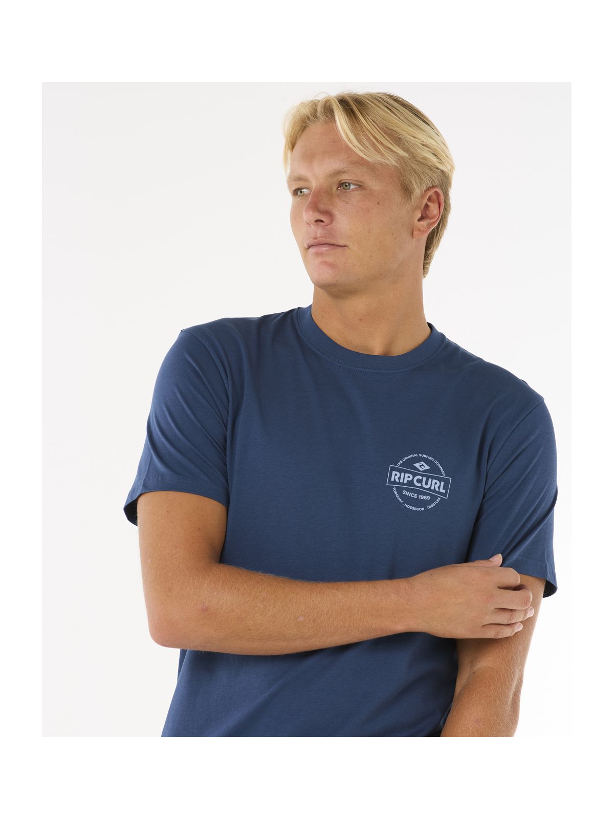 Koszulka RIP CURL Staple Tee granatowy