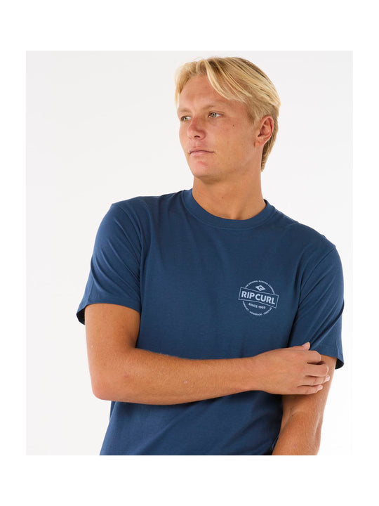 Koszulka RIP CURL Staple Tee granatowy
