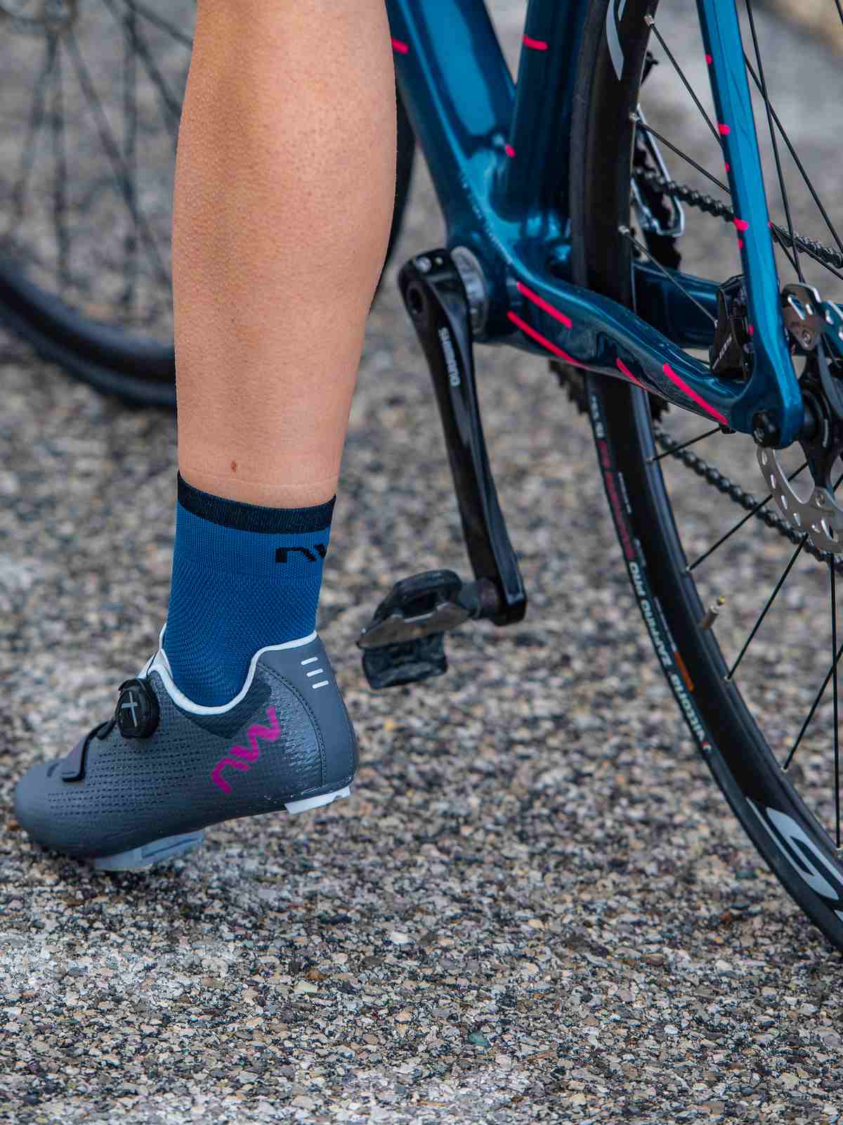 Skarpety rowerowe NORTHWAVE Origin Sock niebieski/czarny - Adventure Sports