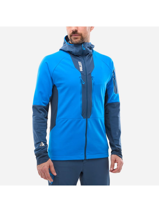 Kurtka narciarska męska MILLET M PIERRAMENT HOODIE niebieska

