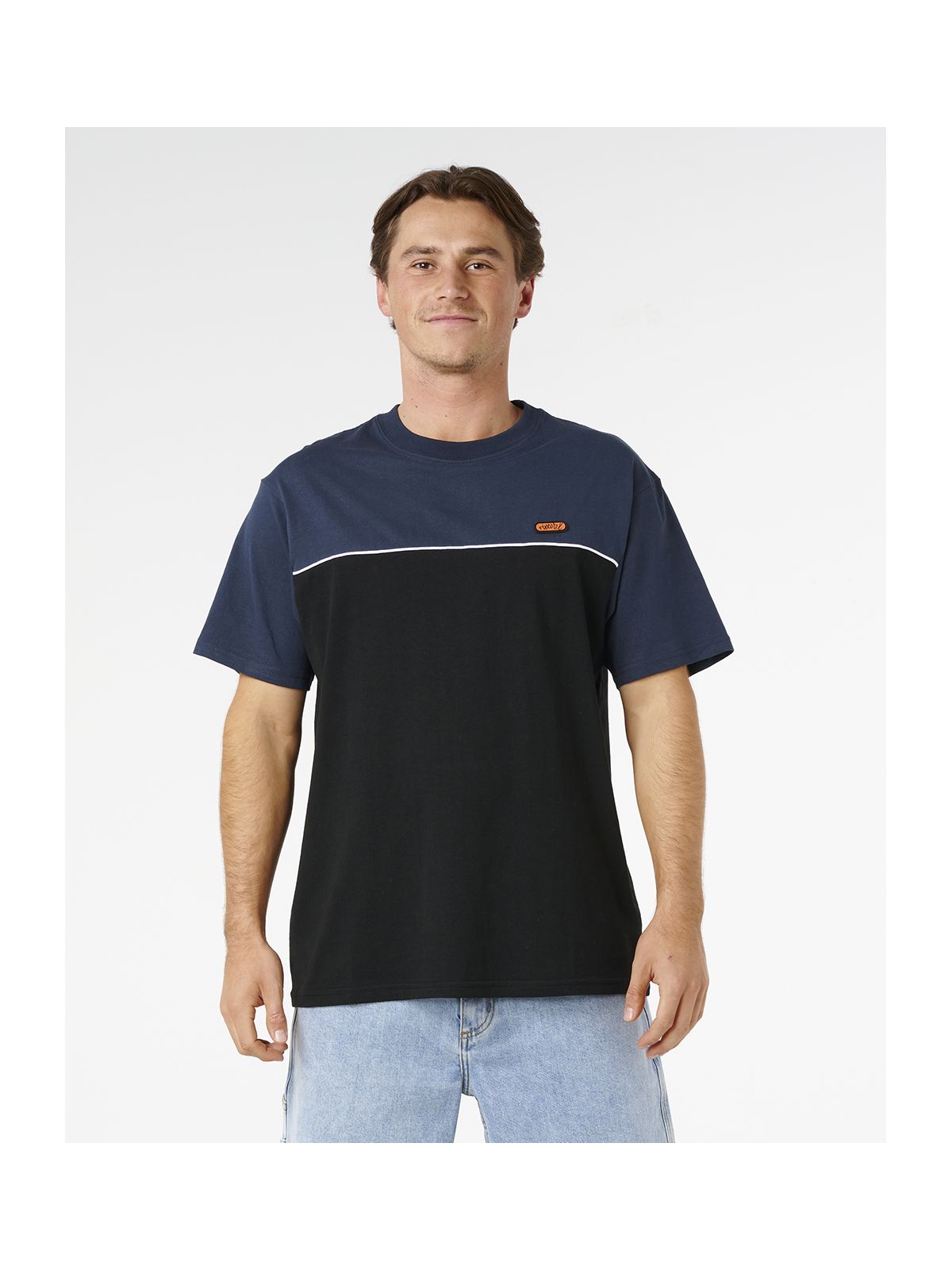 Koszulka męska RIP CURL Halfa Panel Beater Tee granatowa