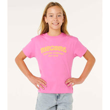 Koszulka dziewczęca RIP CURL Surf Puff Relaxed Tee- Girl różowa
