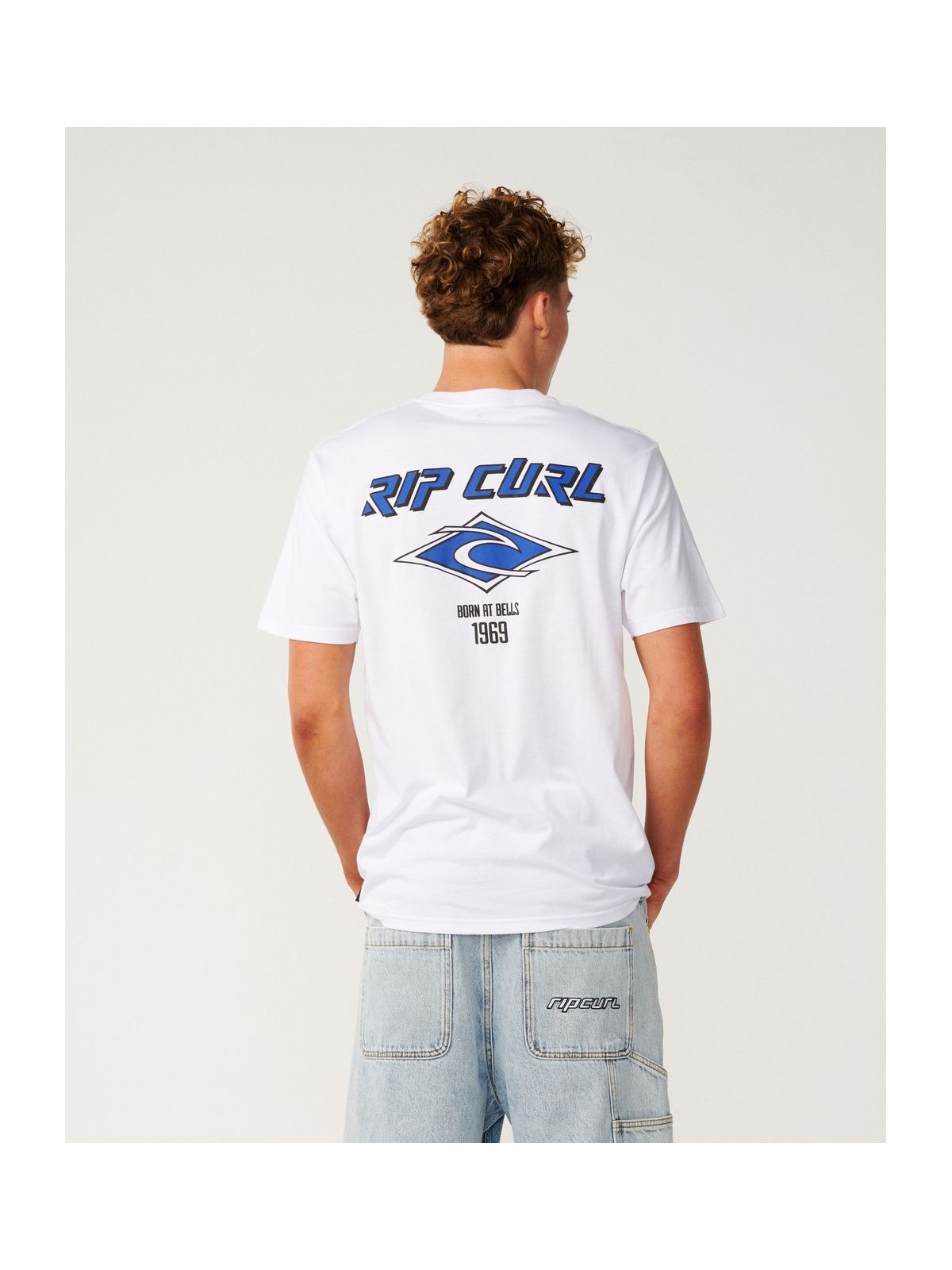Koszulka męska RIP CURL Fade Out Icon Tee biała
