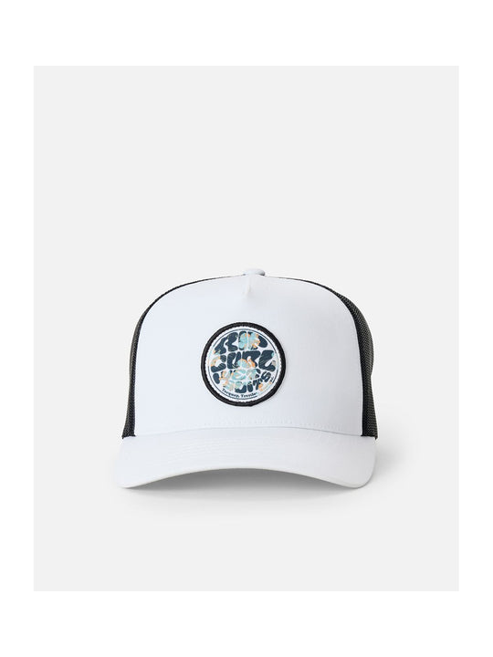 Czapka z daszkiem męska RIP CURL Wetsuit Icon Trucker biała
