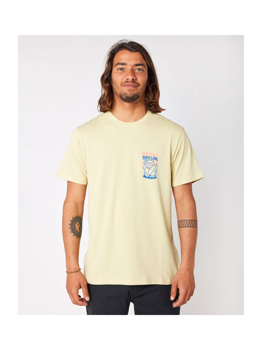 Koszulka RIP CURL Desti Animals Tee żółty - Adventure Sports
