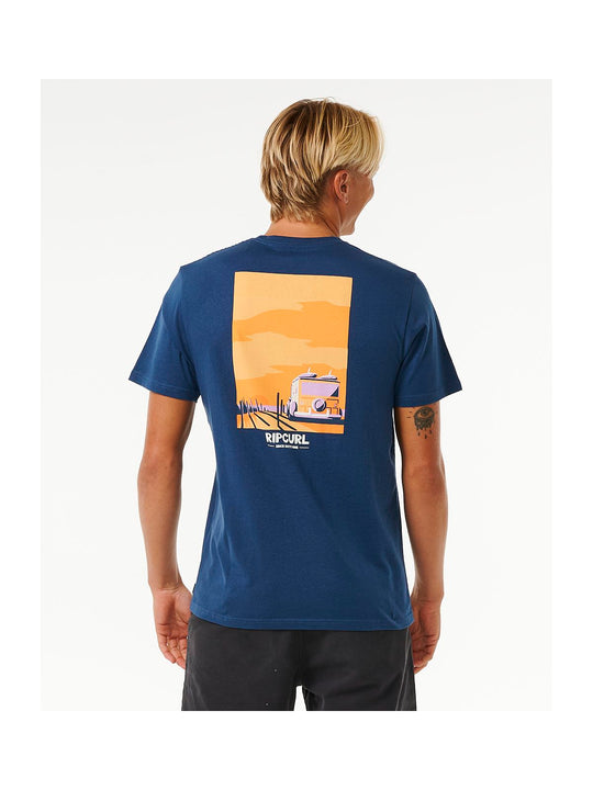 Koszulka RIP CURL Keep On Trucking Tee granatowy - Adventure Sports
