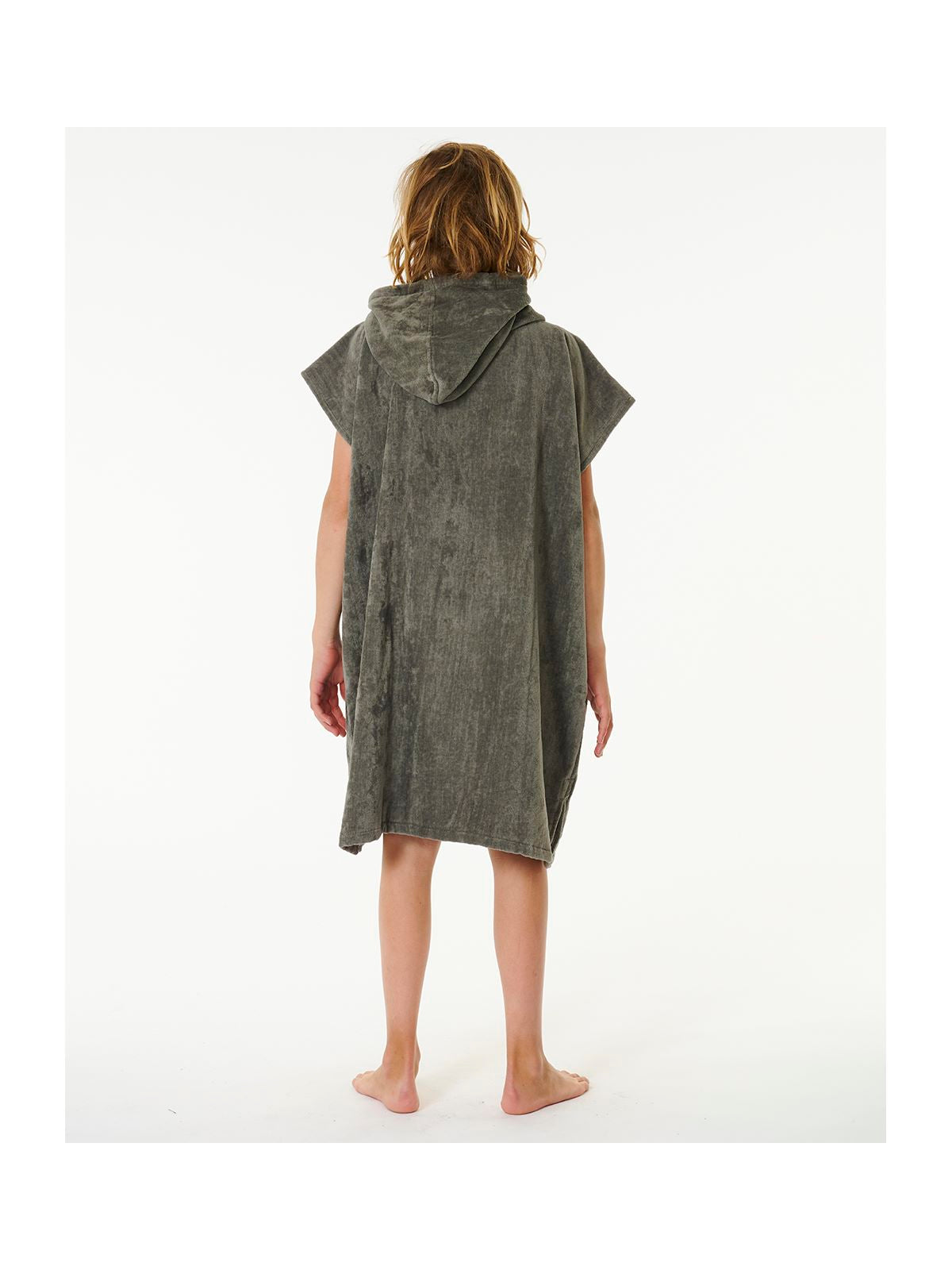Poncho RIP CURL Logo Hooded Towel Boy szary - Adventure Sports