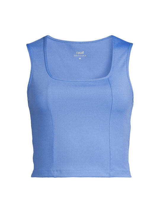 Top damski treningowy Casall Edge Crop niebieski - Adventure Sports
