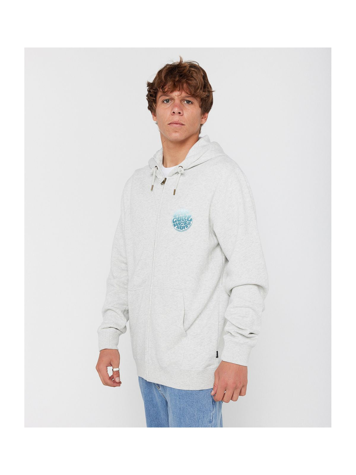 Bluza RIP CURL WETTIE PASSAGE ICON ZIP THRU szara