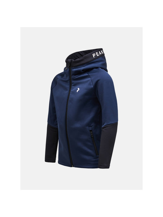 Bluza Peak Performance Jr Rider Zip Hood granatowy - Adventure Sports
