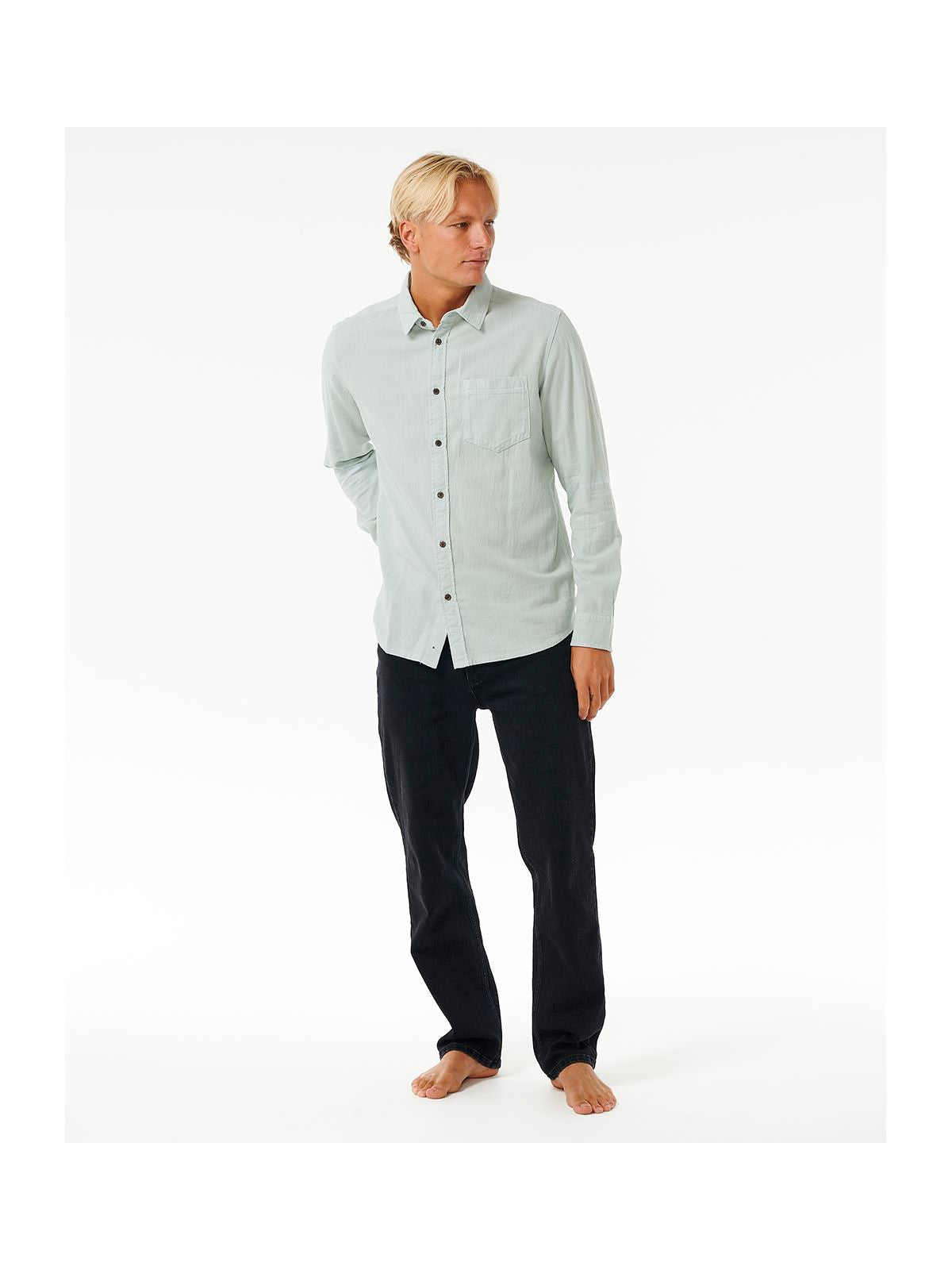 KOSZULA RIP CURL WASHED L/S SHRT niebieski - M - Koszula - Adventure Sports
