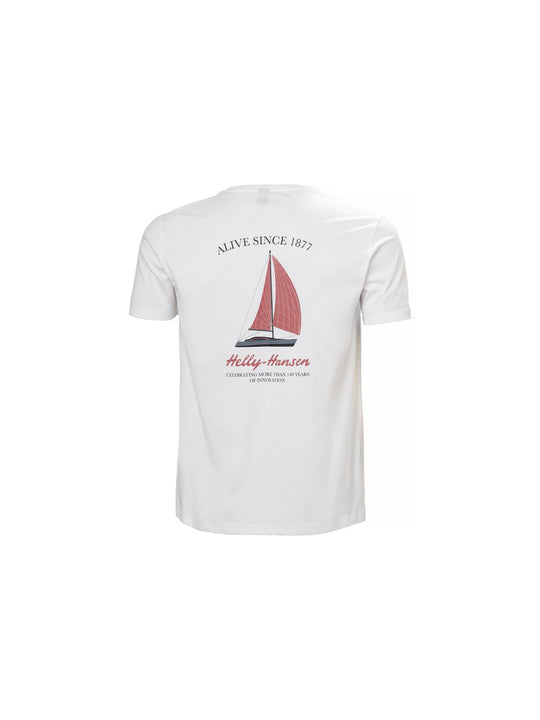 Koszulka HELLY HANSEN SHORELINE T-SHIRT 3. biały - Adventure Sports
