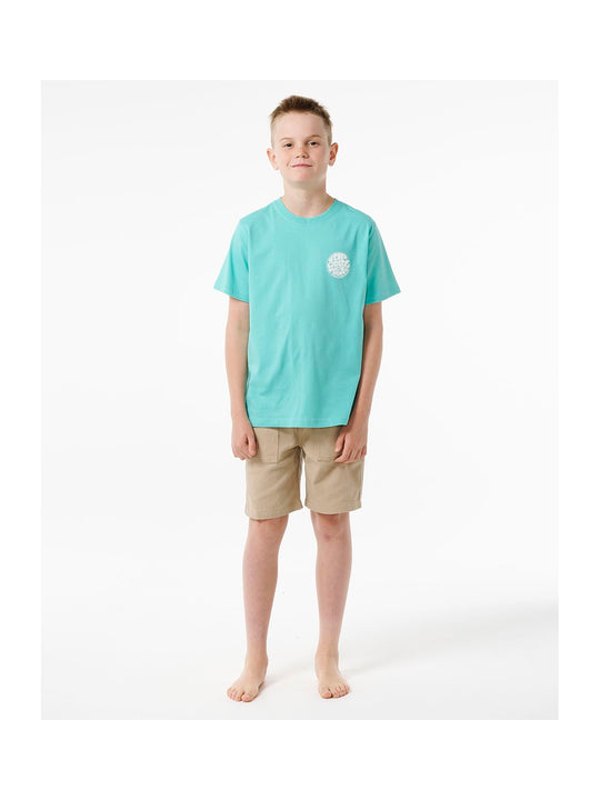 Koszulka RIP CURL Wetsuit Icon Tee Kids niebieski - Adventure Sports
