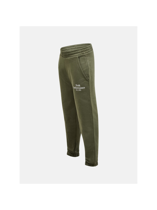 Spodnie dresowe dziecięce Peak Performance Jr Original Pants zielony - Adventure Sports
