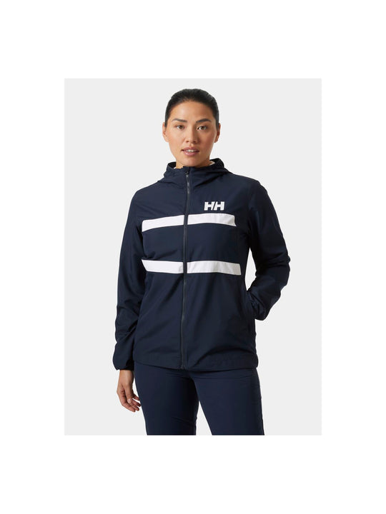 Bluza HELLY HANSEN W Salt Stripe Windbreaker granatowy - Adventure Sports
