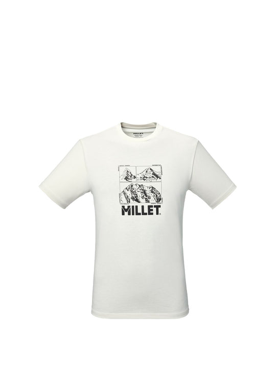 Koszulka męska MILLET Chamonix Logo Ts Ss M beżowa

