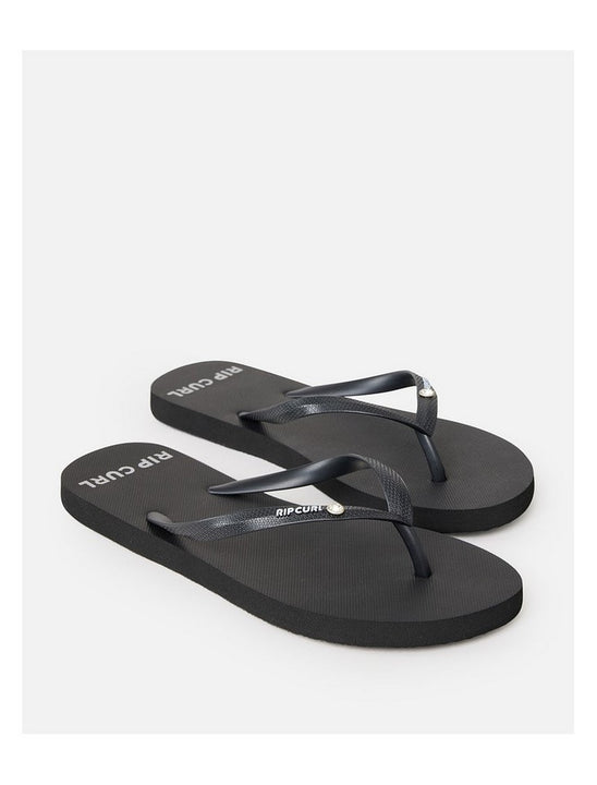Japonki plażowe damskie RIP CURL Premium Surf Bloom Open Toe czarne
