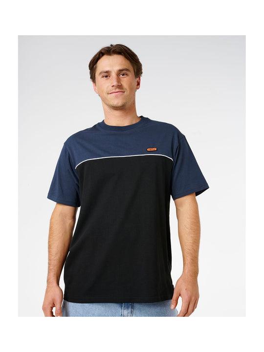 Koszulka męska RIP CURL Halfa Panel Beater Tee granatowa

