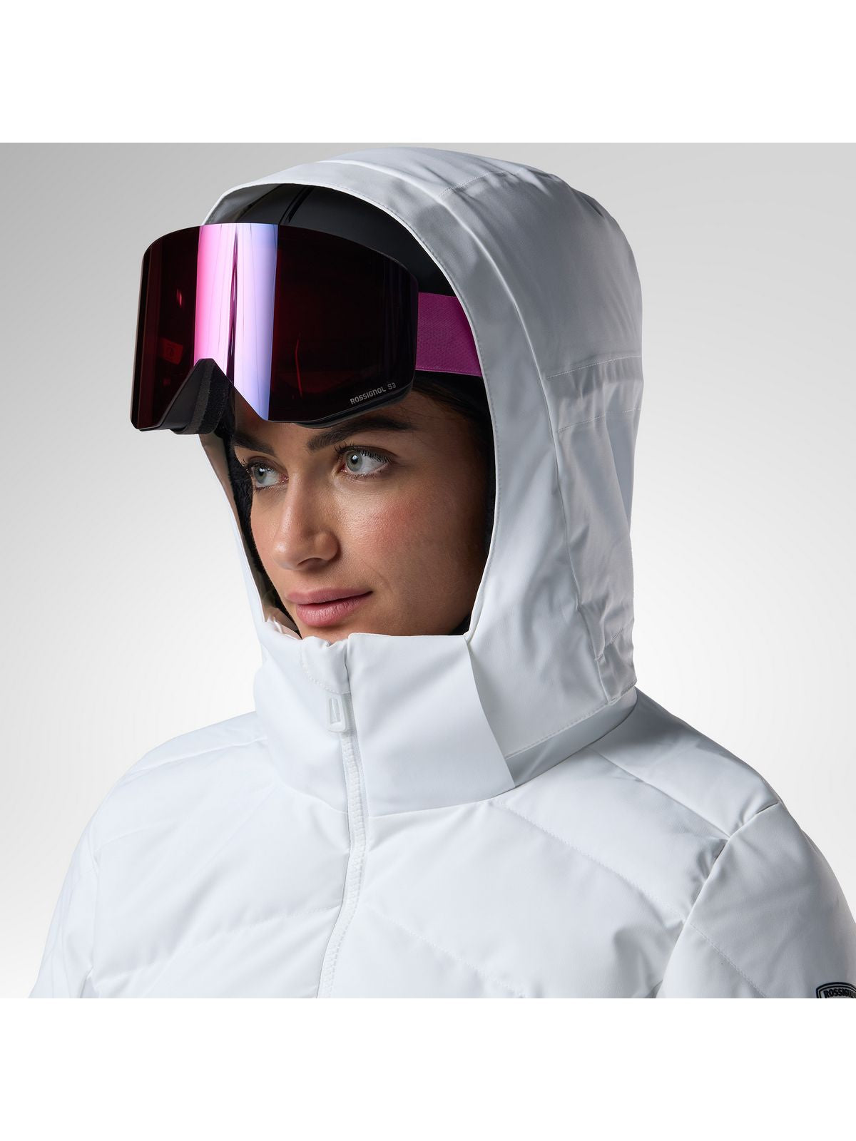 Kurtka narciarska damska ROSSIGNOL W Staci Nf Insulated Jkt biała