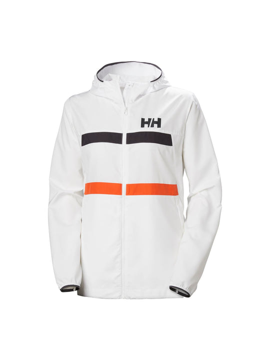Bluza HELLY HANSEN W Salt Stripe Windbreaker biały - Adventure Sports
