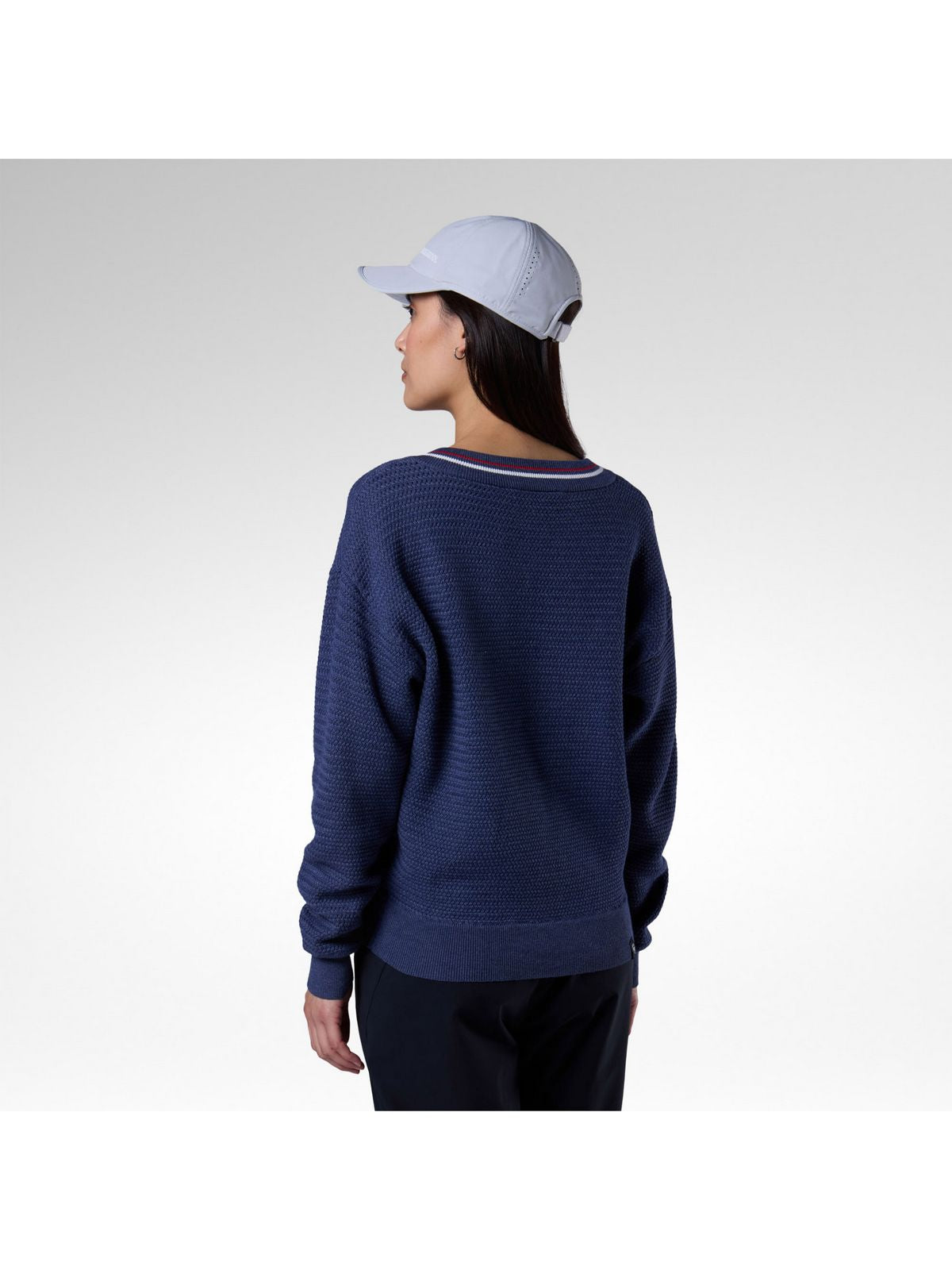 Sweter damski ROSSIGNOL W Knitted V Neck granatowy