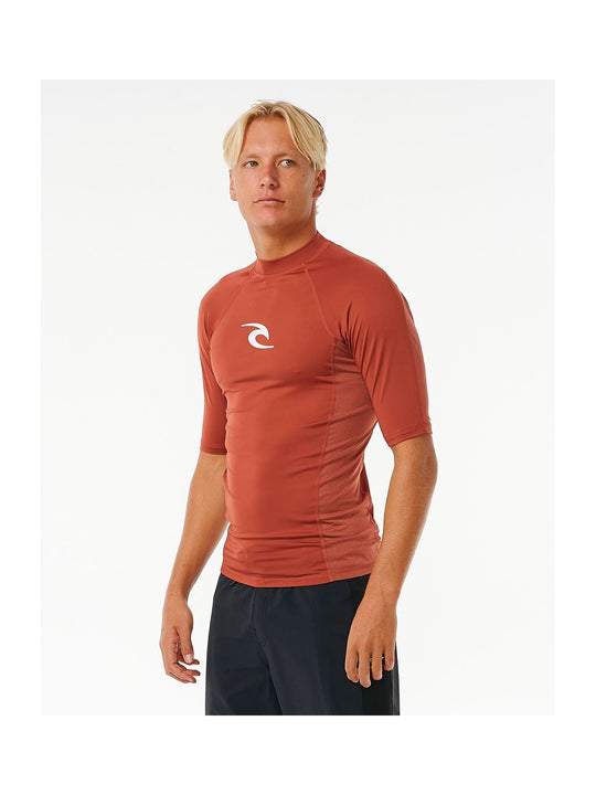 Lycra RIP CURL Waves Upf Perf S/S czerwony - Adventure Sports

