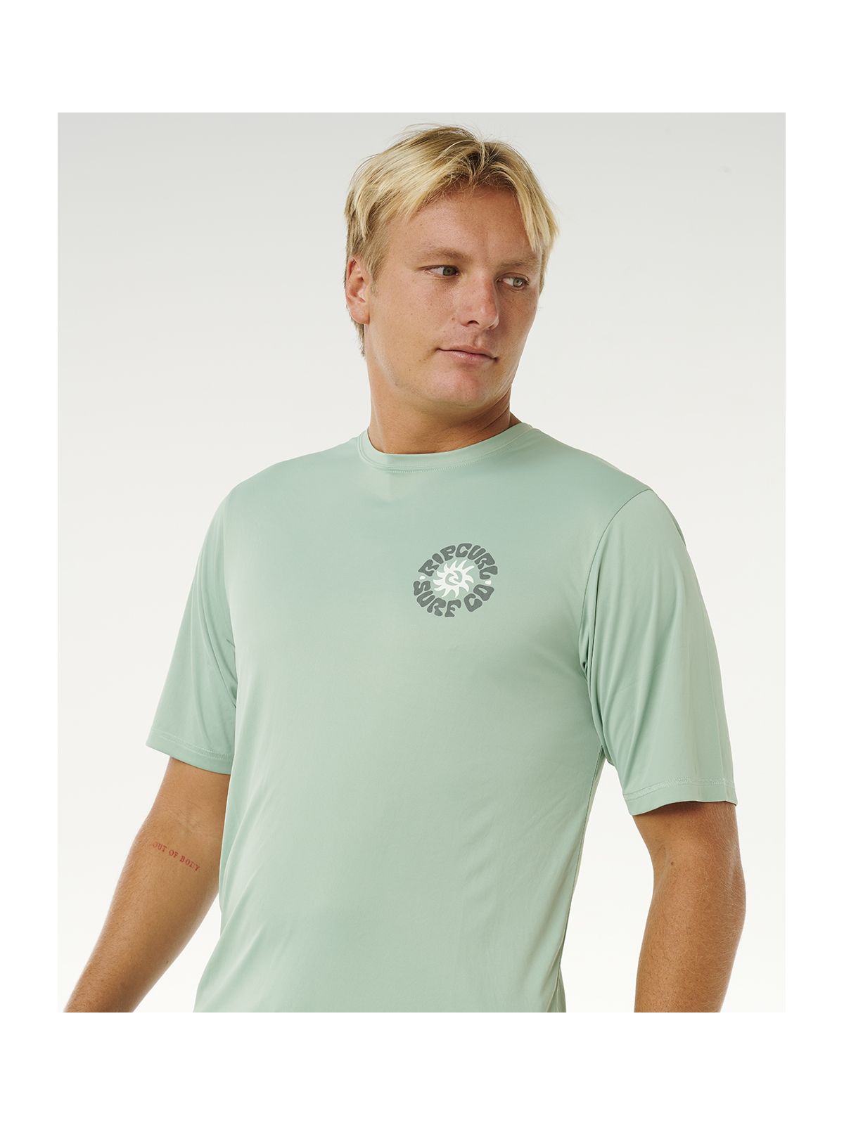 Lycra męska RIP CURL Pacific Rinse Surflite Upf S/S zielona