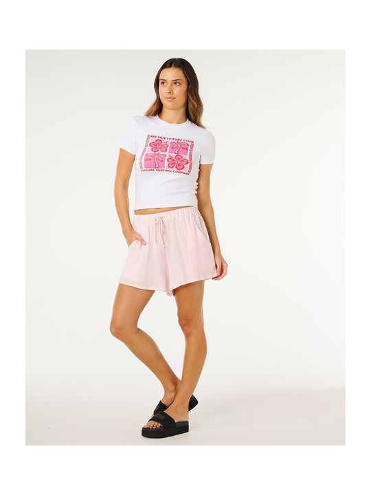 Koszulka damska RIP CURL Surf Side Fitted Tee biała
