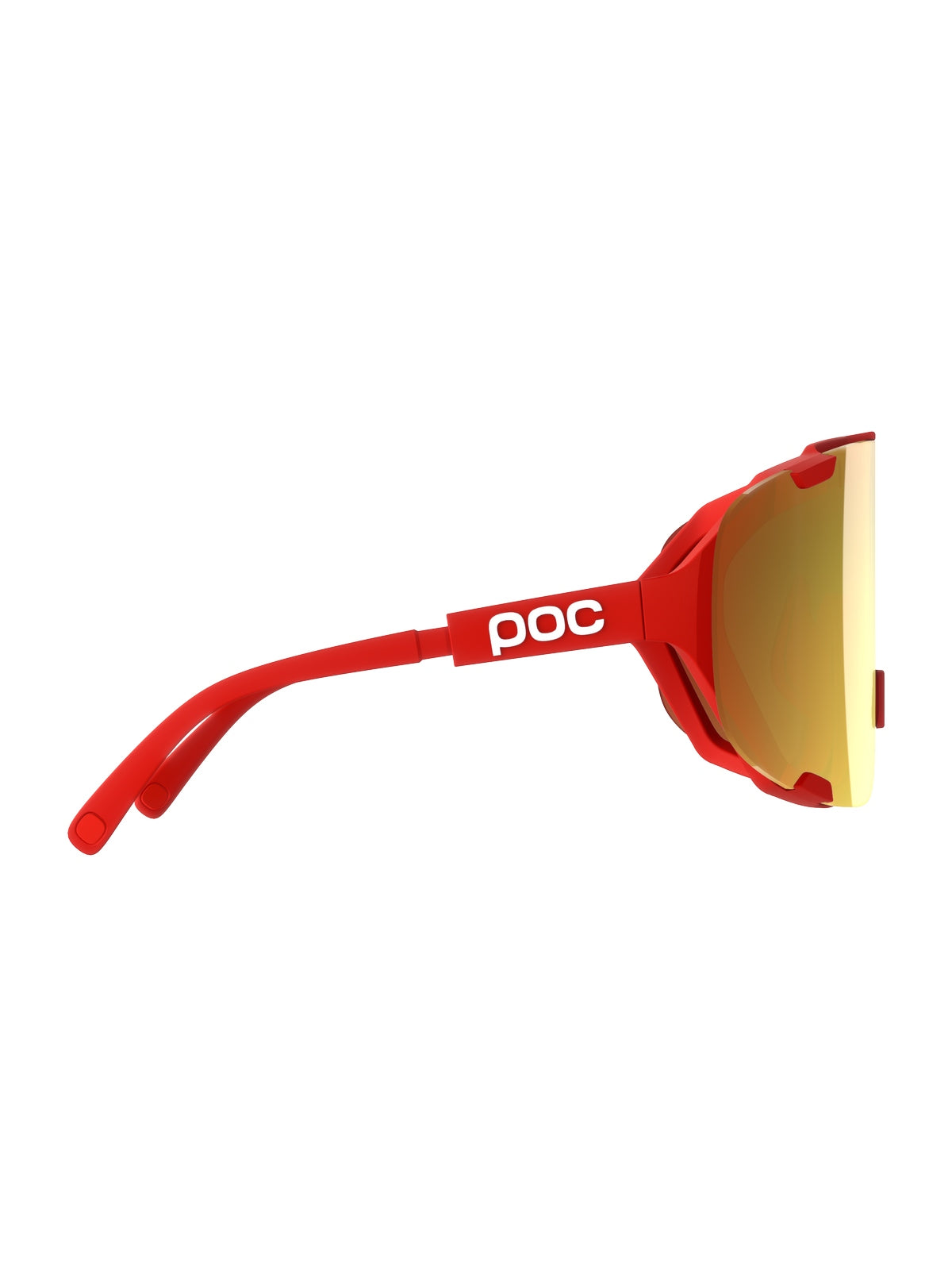 Okulary rowerowe POC Devour Wide Fit czerwony Cat 2 Clarity Road/Partly Sunny Gold