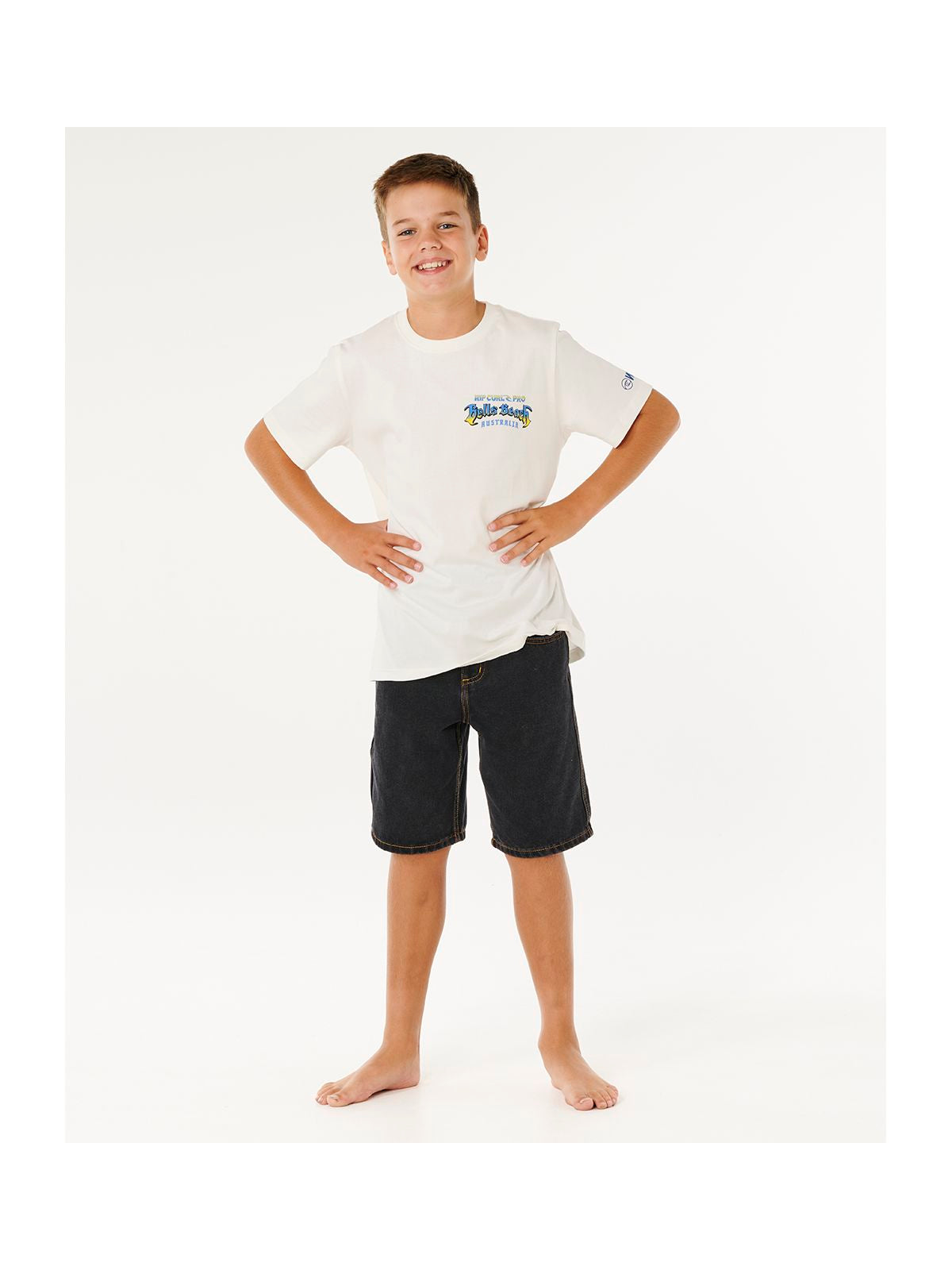 Koszulka chłopięca RIP CURL Rip Curl Pro 26 Tee - Boys biała