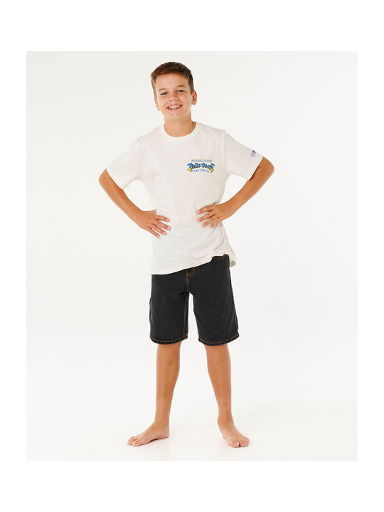 Koszulka chłopięca RIP CURL Rip Curl Pro 26 Tee - Boys biała

