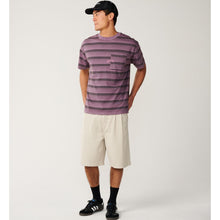 Koszulka męska RIP CURL Disorder Stripe Tee fioletowa
