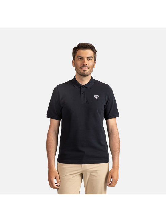 Męska koszulka polo ROSSIGNOL Traye Polo czarny - Koszulka - Adventure Sports
