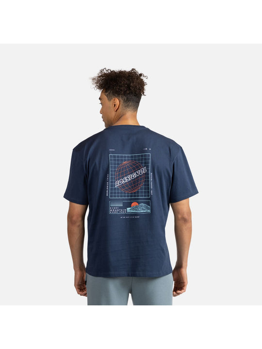 Koszulka męska ROSSIGNOL Waterfall Tee granatowy - Adventure Sports
