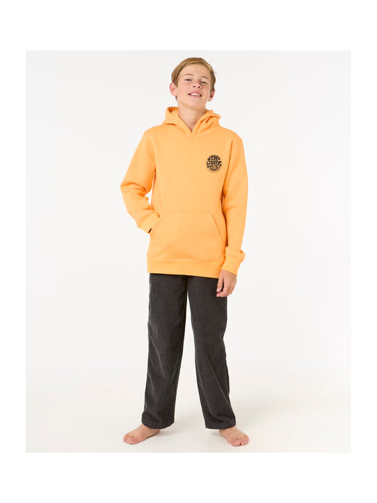Bluza dziecięca RIP CURL Wetsuit Icon Hood-Kid pomarańczowa
