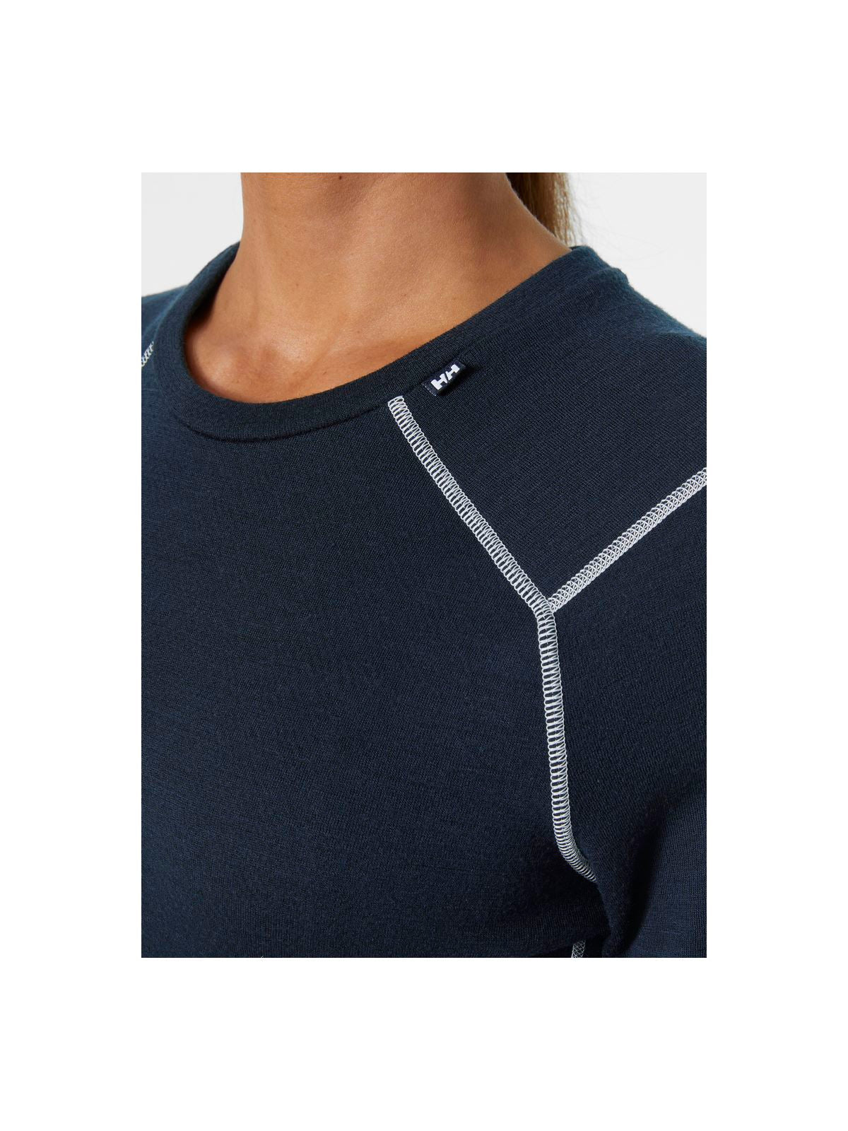 Koszulka damska Helly Hansen W Lifa Merino Midweight Crew niebieski - Adventure Sports