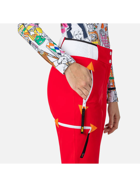 Spodnie narciarskie damskie Rossignol W Pilot Str Pant czerwony - Adventure Sports

