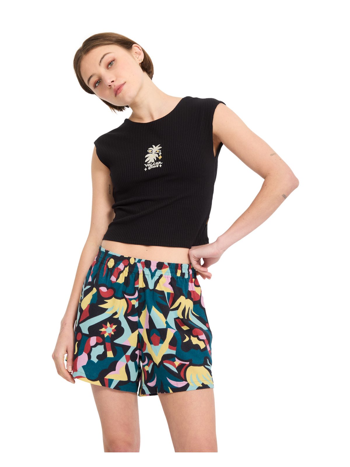 Szorty damskie VOLCOM Fa Bruno Lucas Short multikolor