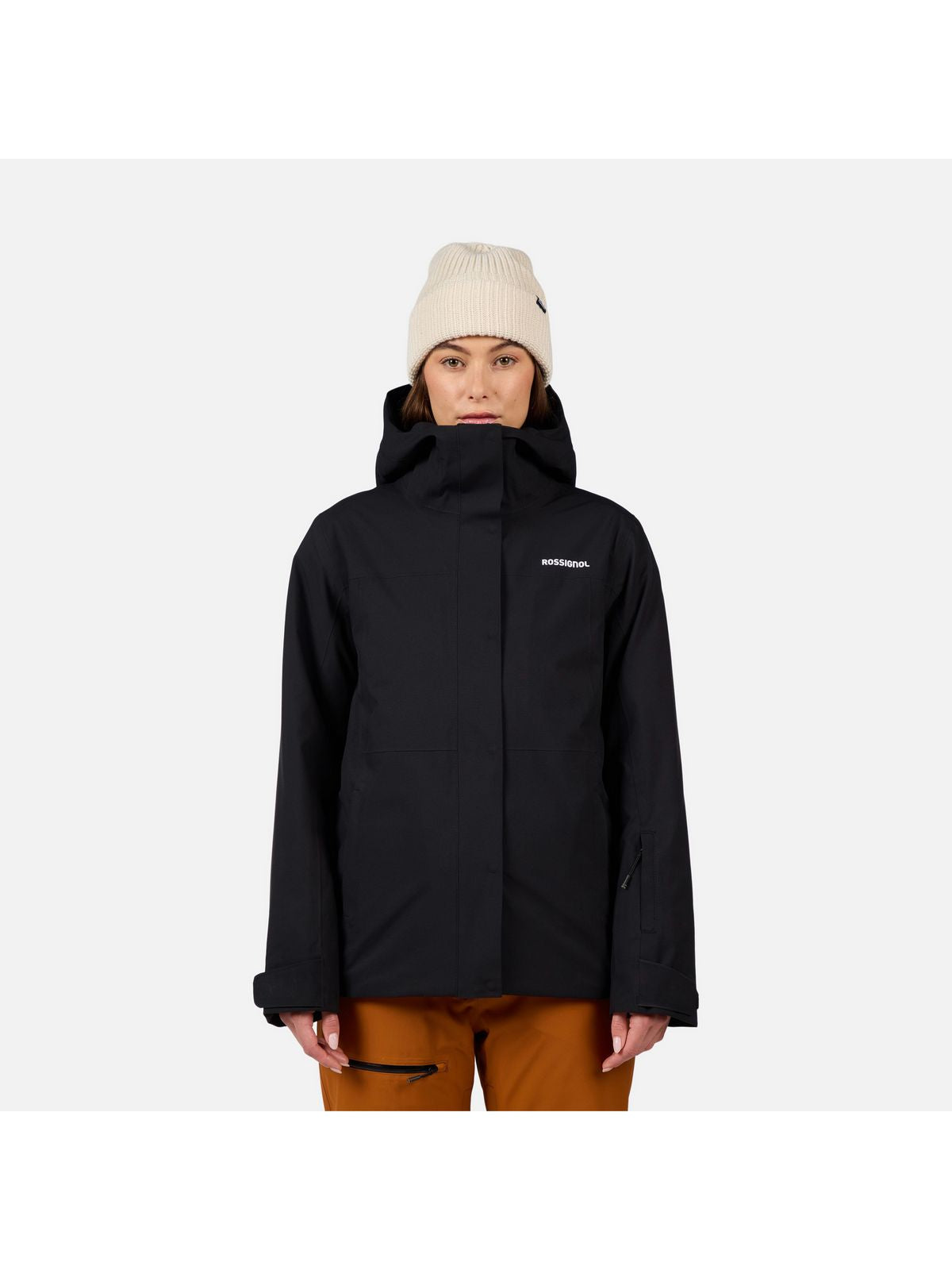 Kurtka narciarska damska ROSSIGNOL W DESAFIO 2L SHELL JKT czarna