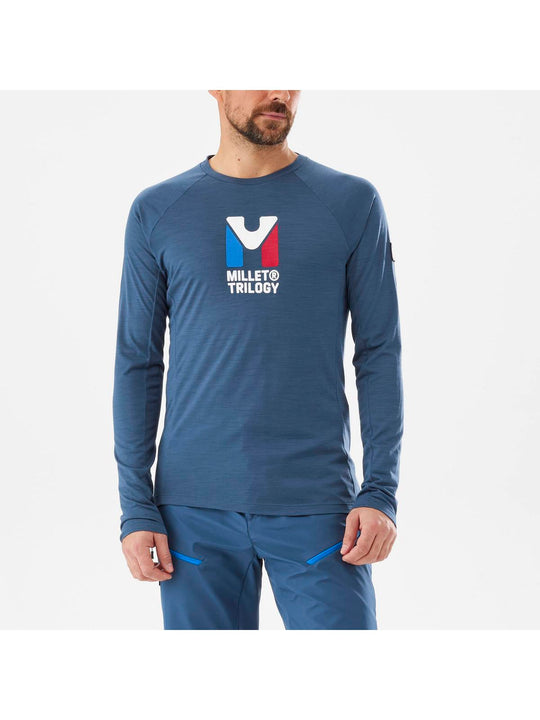 Bielizna męska MILLET M Trilogy Wool Ts Ls granatowy - Koszulka - Adventure Sports
