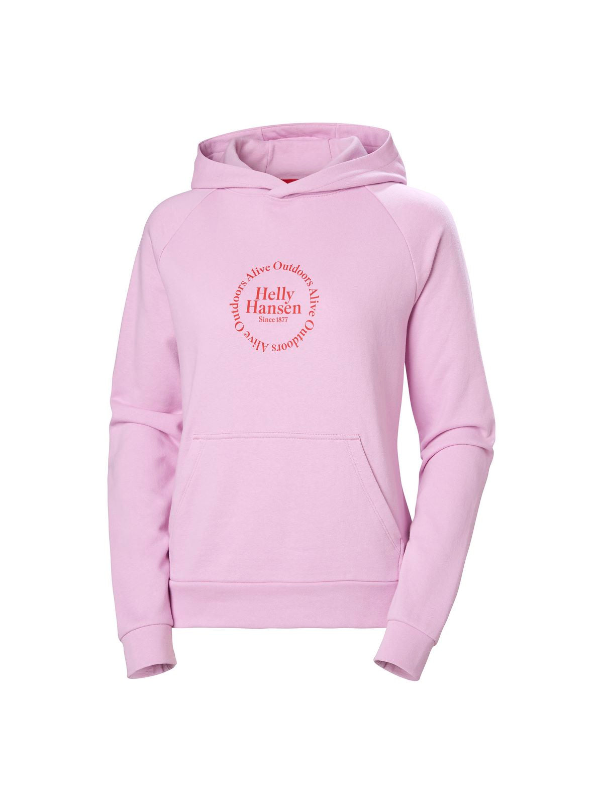 Bluza dresowa damska HELLY HANSEN W Core Graphic Hoodie różowy - Adventure Sports