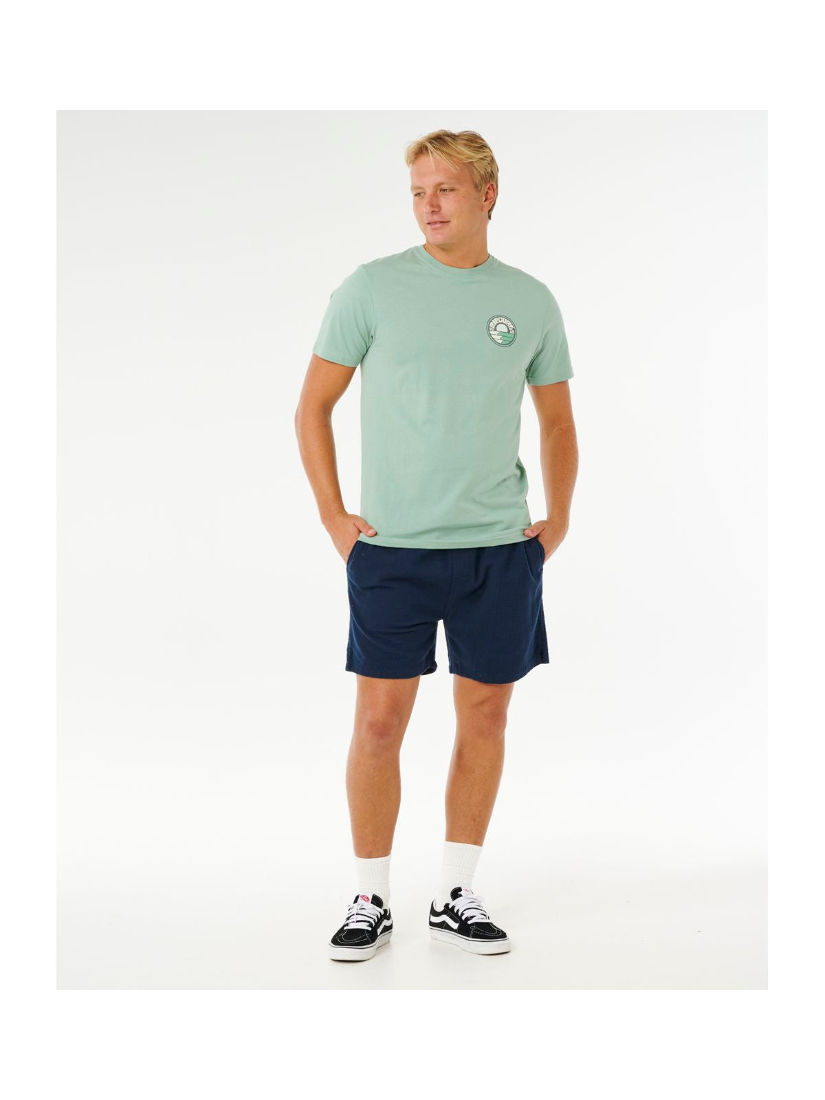Koszulka męska RIP CURL Pacific Rinse Stacked Tee zielona