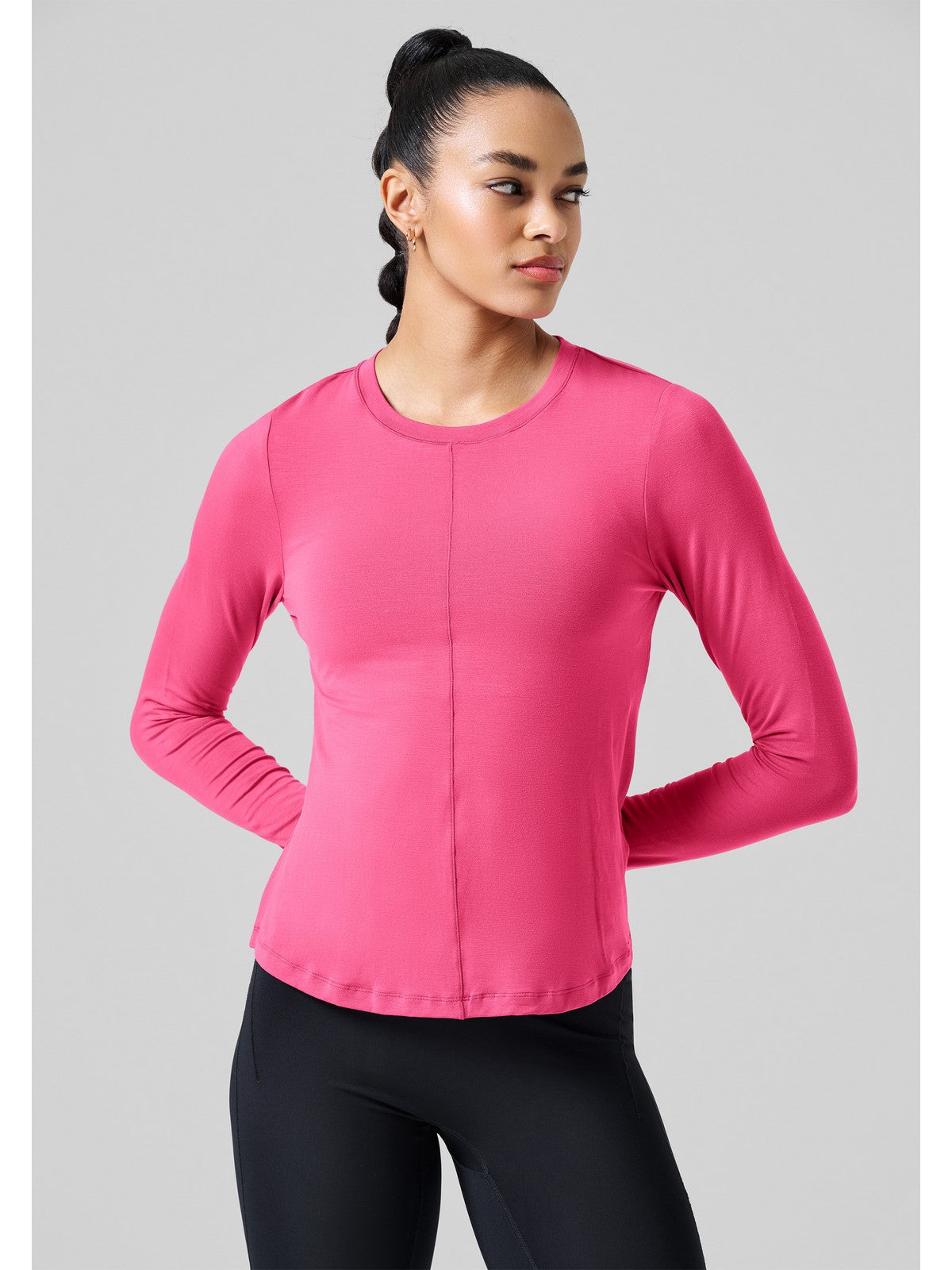Koszulka CASALL Delight Crew Neck Long Sleeve różowy - Adventure Sports