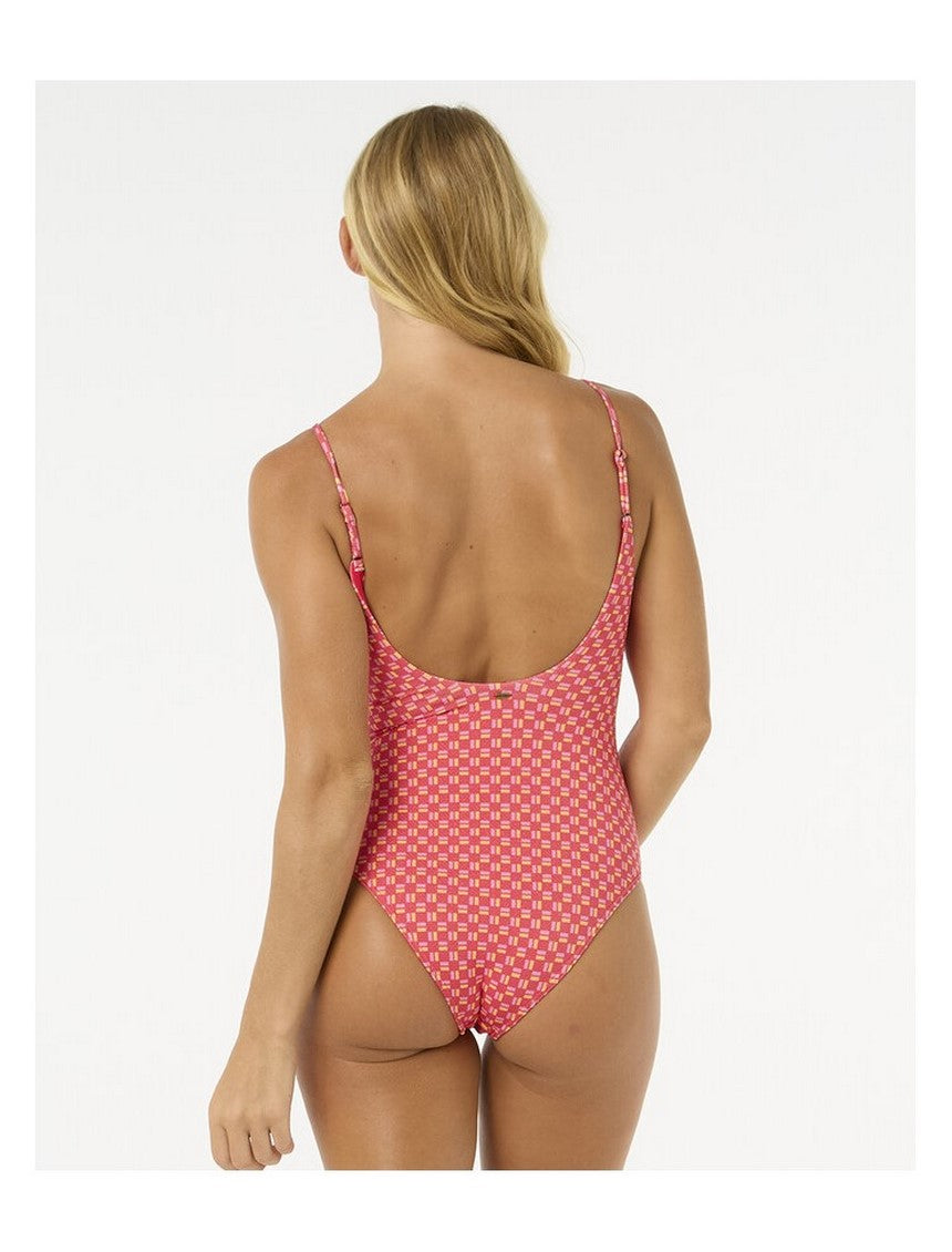Kostium jednoczęściowy RIP CURL Shell Cove Cheeky One Piece czerwony